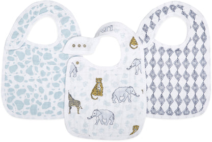 Aden + Anais Snap Bibs, 3 Pack - Jungle