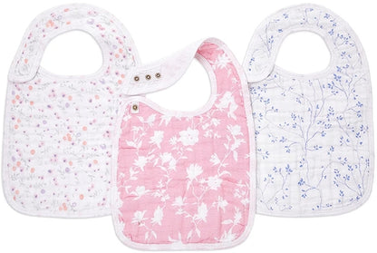 Aden + Anais Snap Bibs, 3 Pack - Ma Fleur