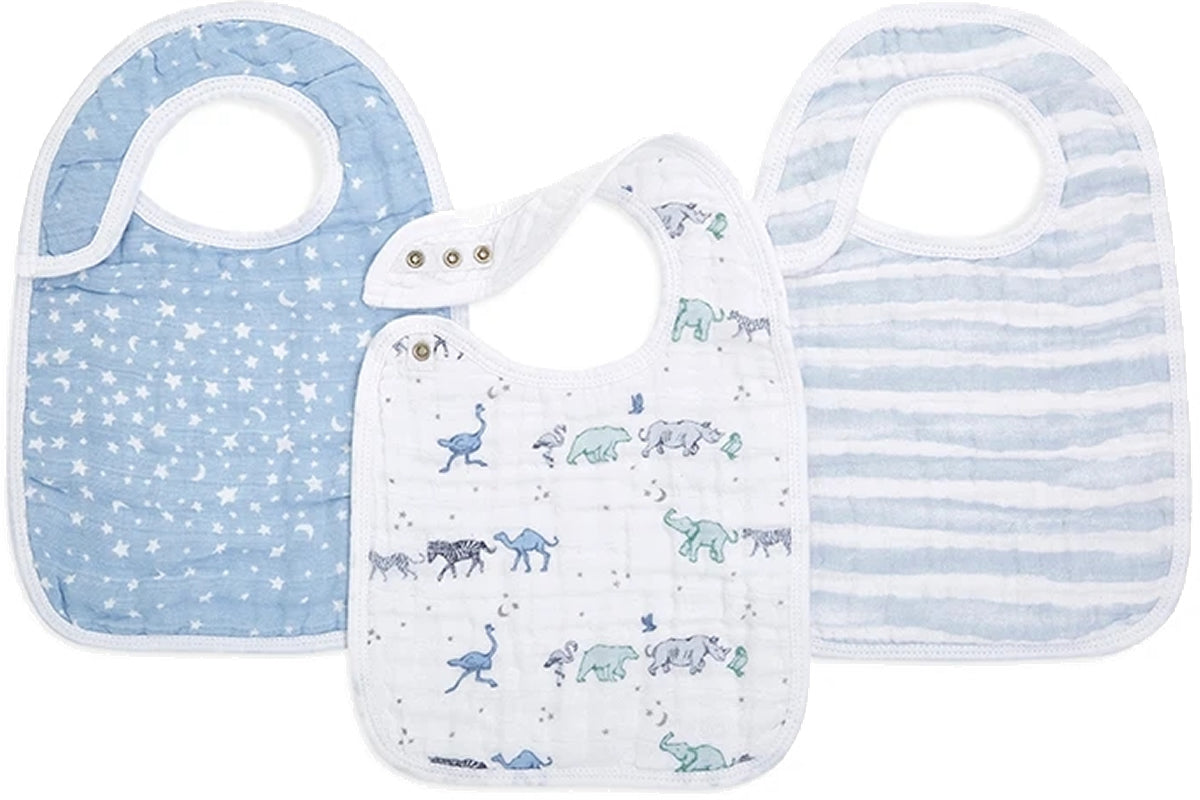 Aden + Anais Snap Bibs, 3 Pack - Rising Star