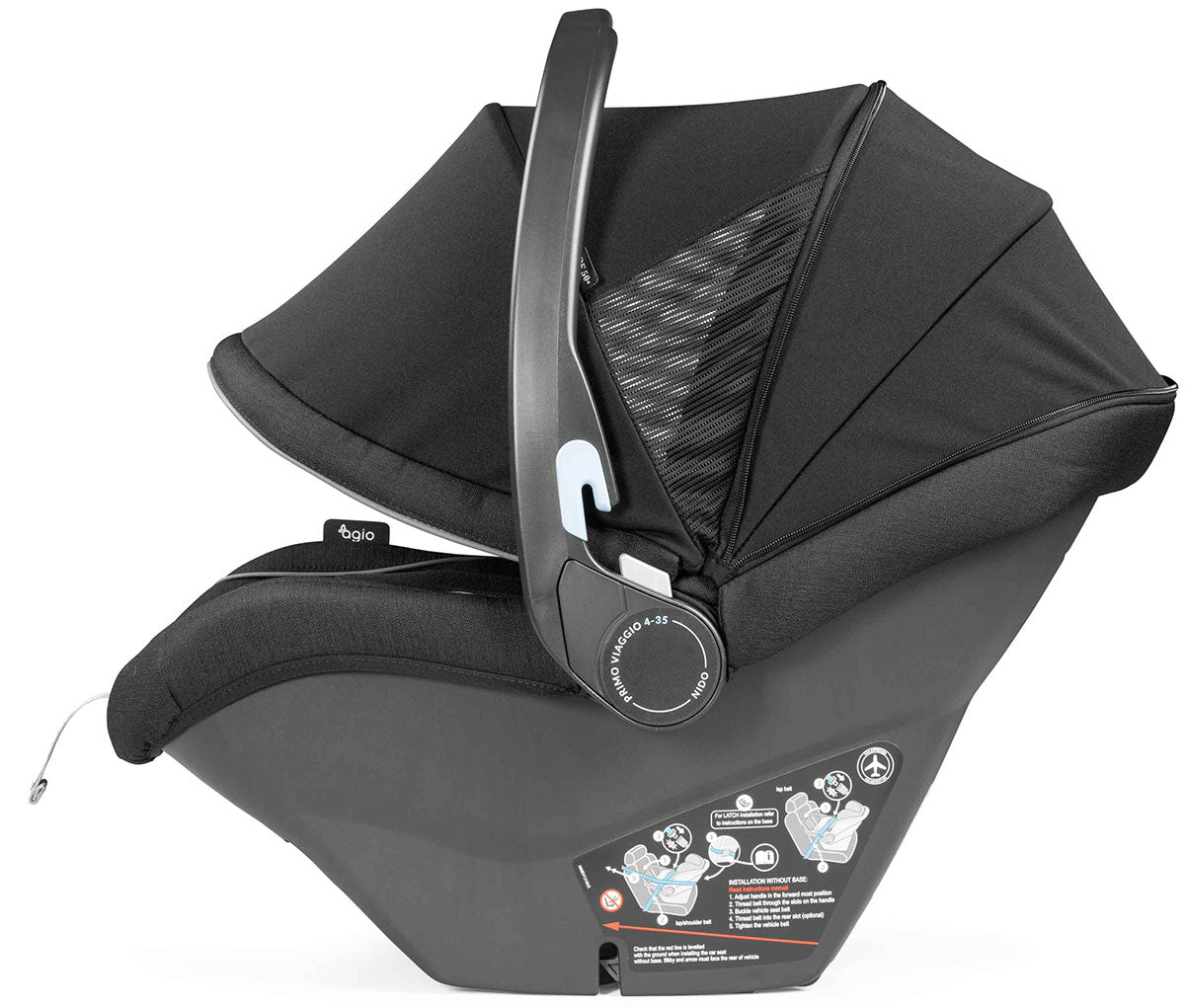 Agio by Peg Perego Primo Viaggio 4-35 Nido Infant Car Seat - Black Pearl