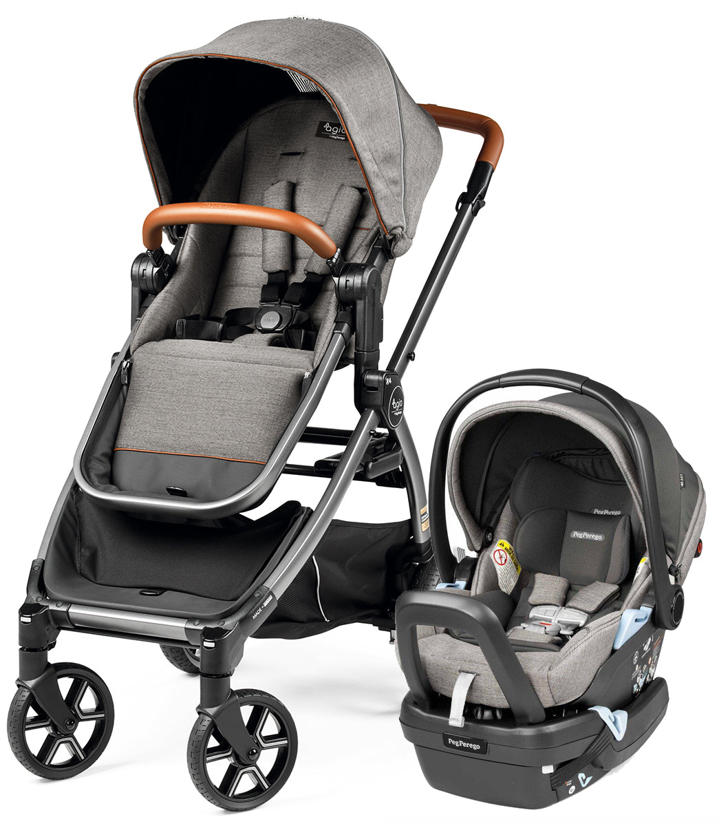 Agio by Peg Perego Z4 + Primo Viaggio 4-35 Lounge Travel System Bundle - Grey