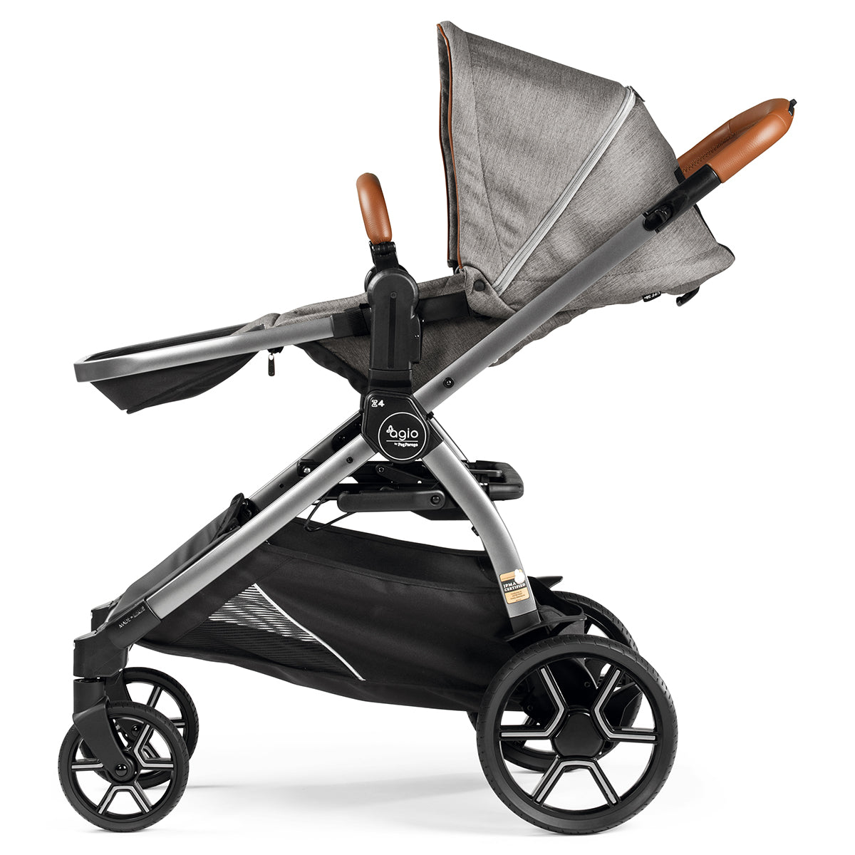 Agio by Peg Perego Z4 + Primo Viaggio 4-35 Lounge Travel System Bundle - Grey