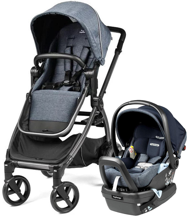 Agio by Peg Perego Z4 + Primo Viaggio 4-35 Lounge Travel System Bundle - Mirage Blue