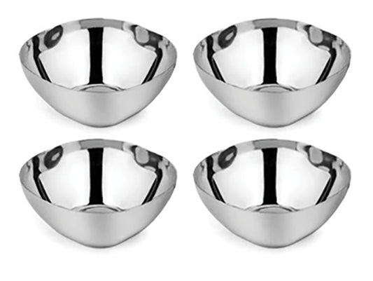 Ahimsa Stainless Steel Smart Snacking Bowls (Set of 4) - Classic