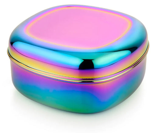 Ahimsa The Square Stainless Steel Food Container - Rainbow