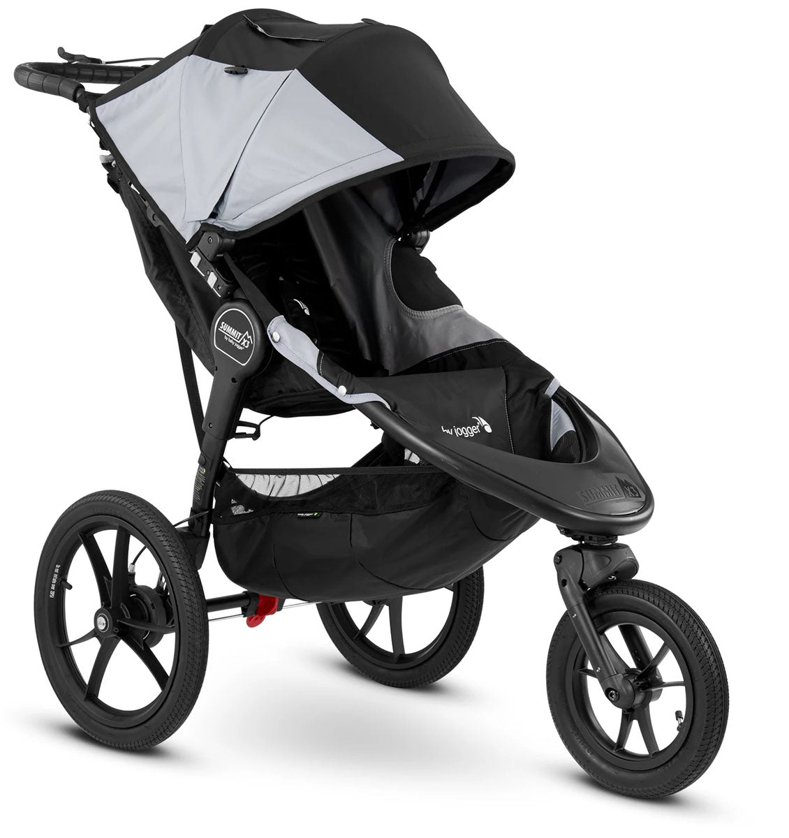 Baby Jogger Summit X3 Single Jogging Stroller - Black / Gray