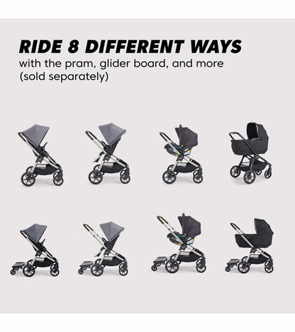 Baby Jogger City Sights + City GO 2 Travel System Bundle - Dark Slate / Slate