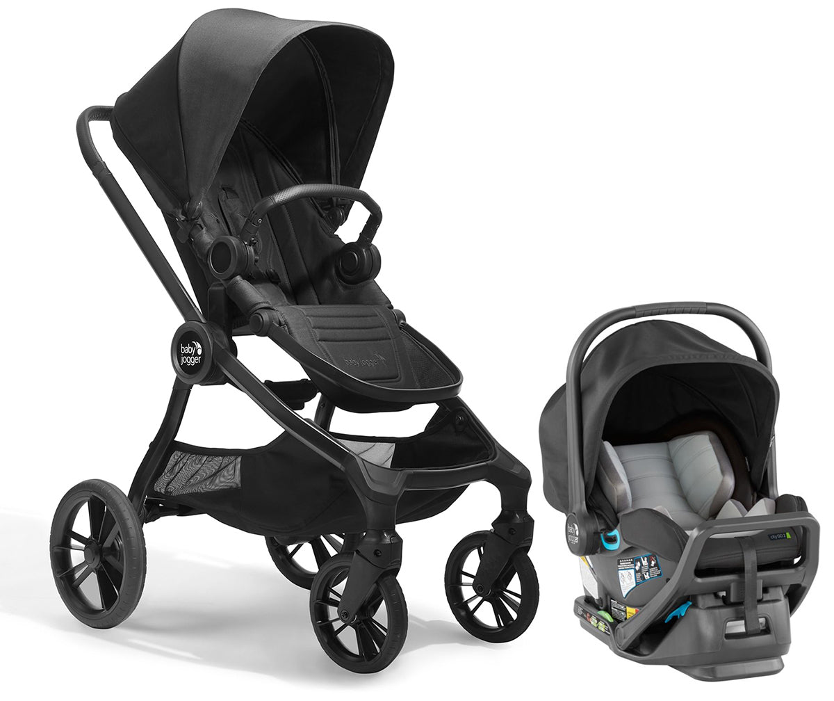 Baby Jogger City Sights + City GO 2 Travel System Bundle - Rich Black / Slate