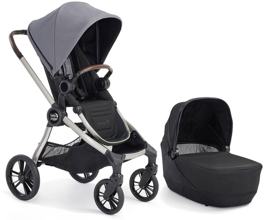 Baby Jogger City Sights Stroller + Pram Bundle - Dark Slate / Rich Black