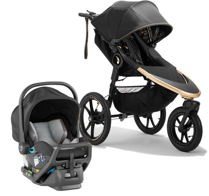 Baby Jogger x Robin Arzon Summit X3 Jogging Stroller + City GO 2 Travel System Bundle - City Royalty / Slate