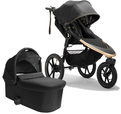 Baby Jogger x Robin Arzon Summit X3 Jogging Stroller + Deluxe Pram Bundle - City Royalty / Lunar Black