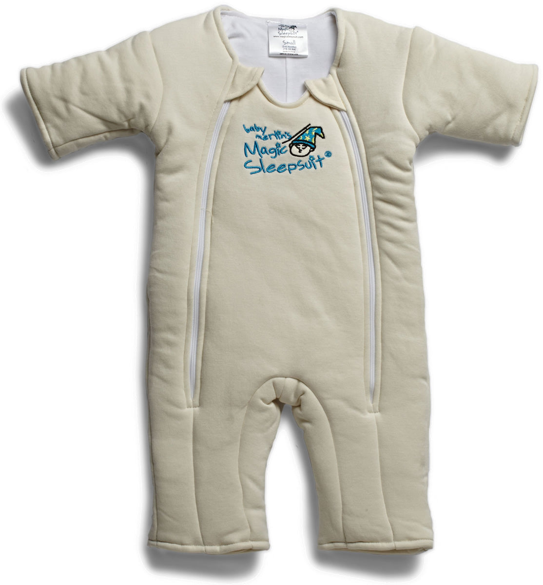 Baby Merlin Magic Sleep Suit, Cotton - 3-6 Months - Cream (Small)