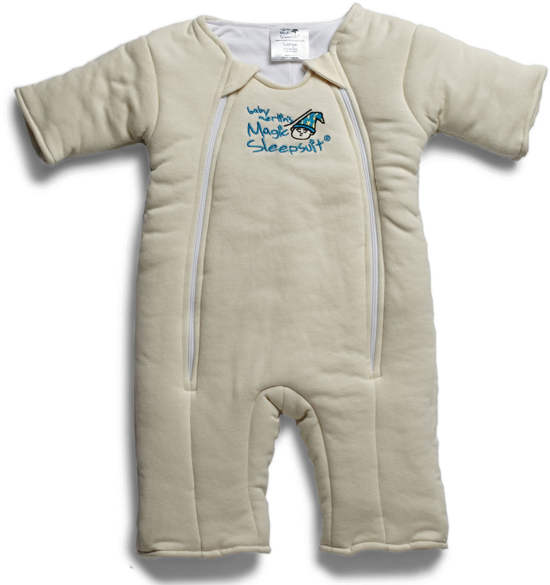 Baby Merlin Magic Sleep Suit, Cotton - 6-9 Months - Cream (Large)