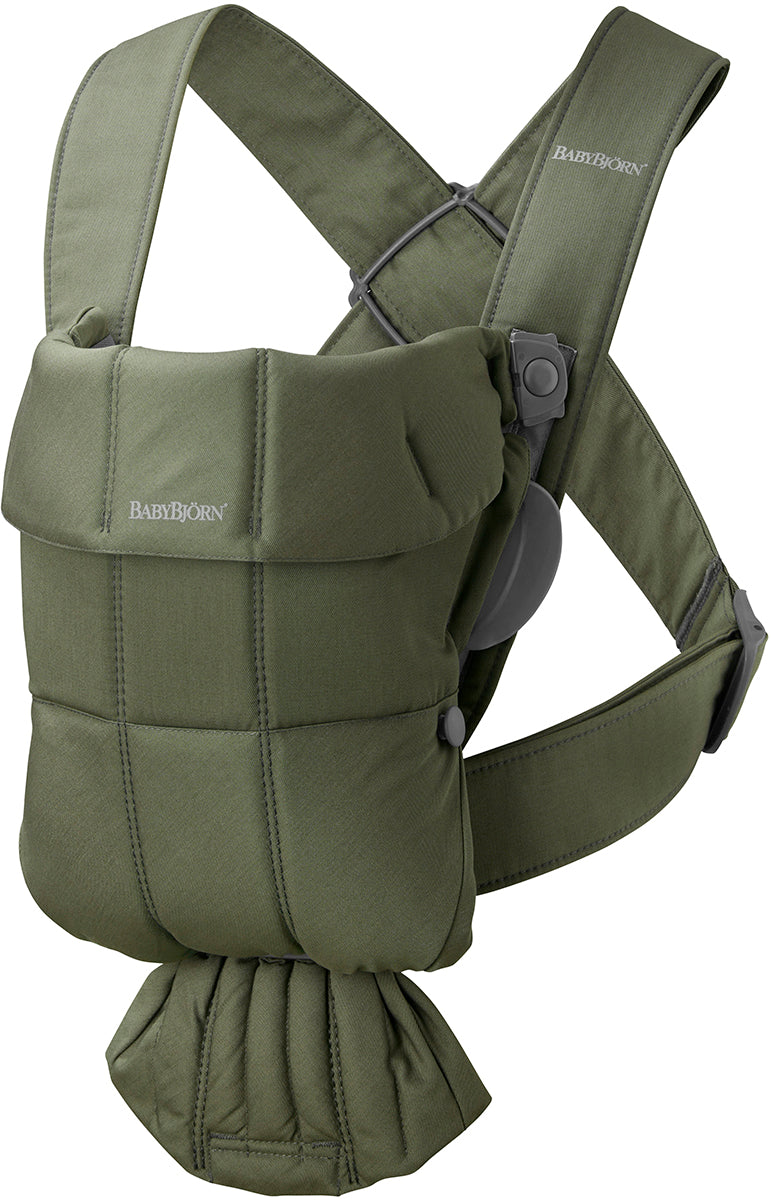 BabyBjörn Baby Carrier Mini, Woven - Dark Green