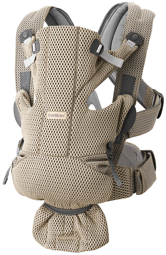 BabyBjörn Baby Carrier Free 3D Mesh, Beige Gray