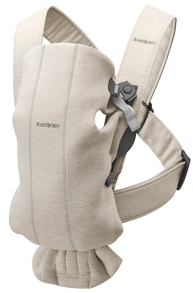 BabyBjörn Baby Carrier Mini 3D Jersey, Light Beige