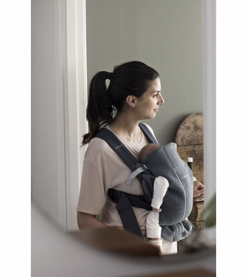 BabyBjörn Baby Carrier Mini 3D Jersey, Light Beige