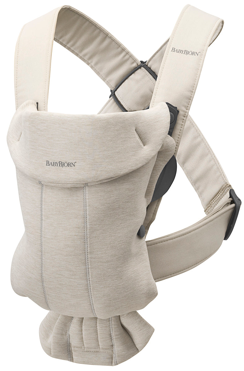 BabyBjörn Baby Carrier Mini 3D Jersey, Light Beige