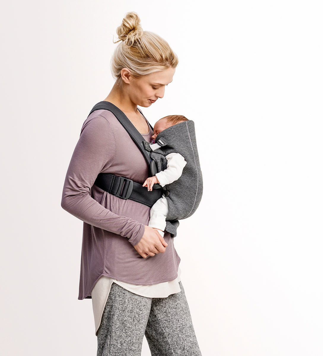 BabyBjörn Baby Carrier Mini 3D Jersey, Light Beige