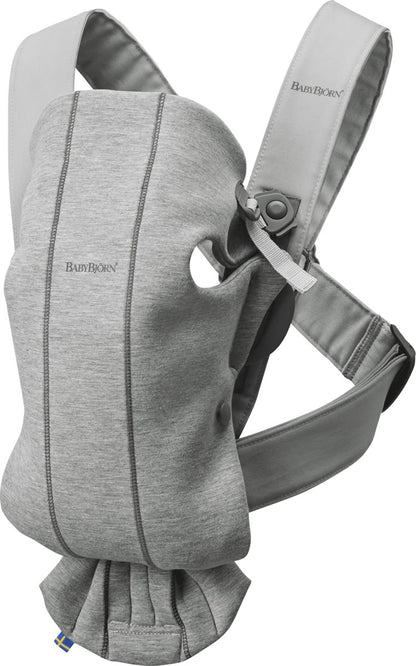 BabyBjörn Baby Carrier Mini 3D Jersey, Light Gray