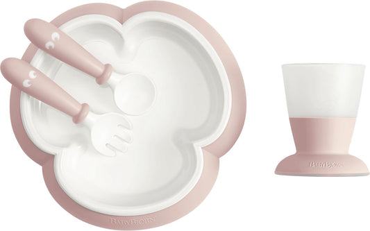 BabyBjorn Baby Feeding Set, Powder Pink