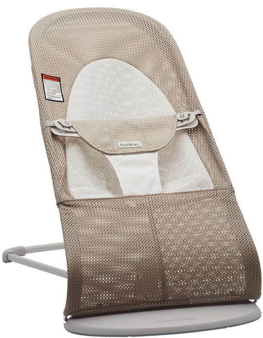 BabyBjörn Bouncer Balance Soft, Light Gray Frame Mesh Gray Beige/Grey