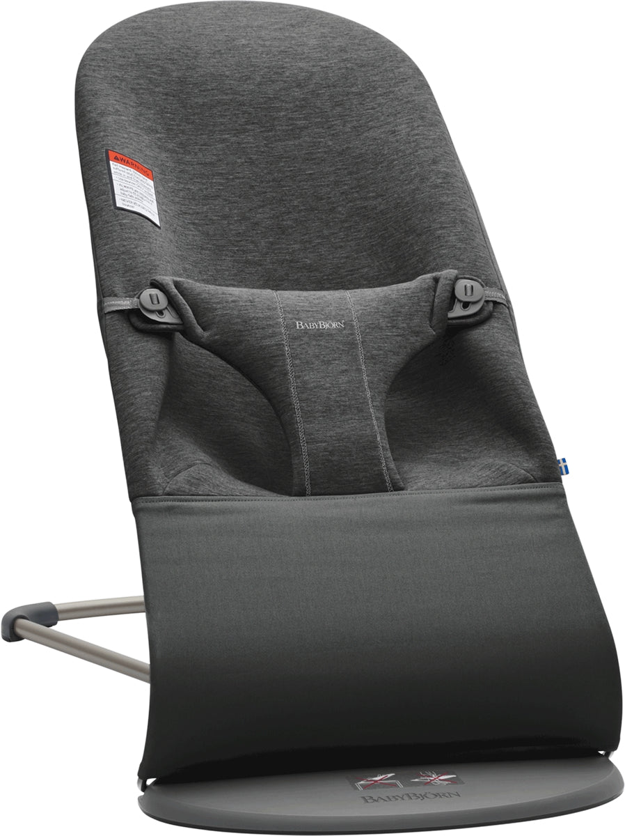 BabyBjörn Bouncer Bliss, Dark Gray Frame 3D Jersey Charcoal