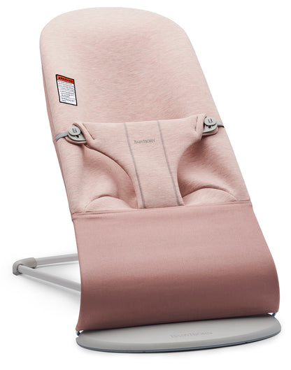 BabyBjörn Bouncer Bliss, Light Gray Frame 3D Jersey Light Pink