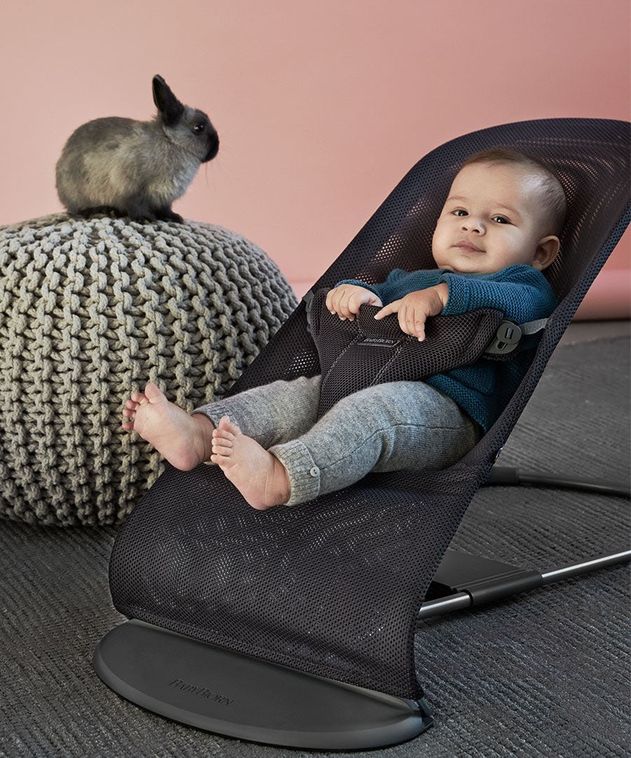 BabyBjörn Bouncer Bliss, Dark Gray Frame Mesh Anthracite