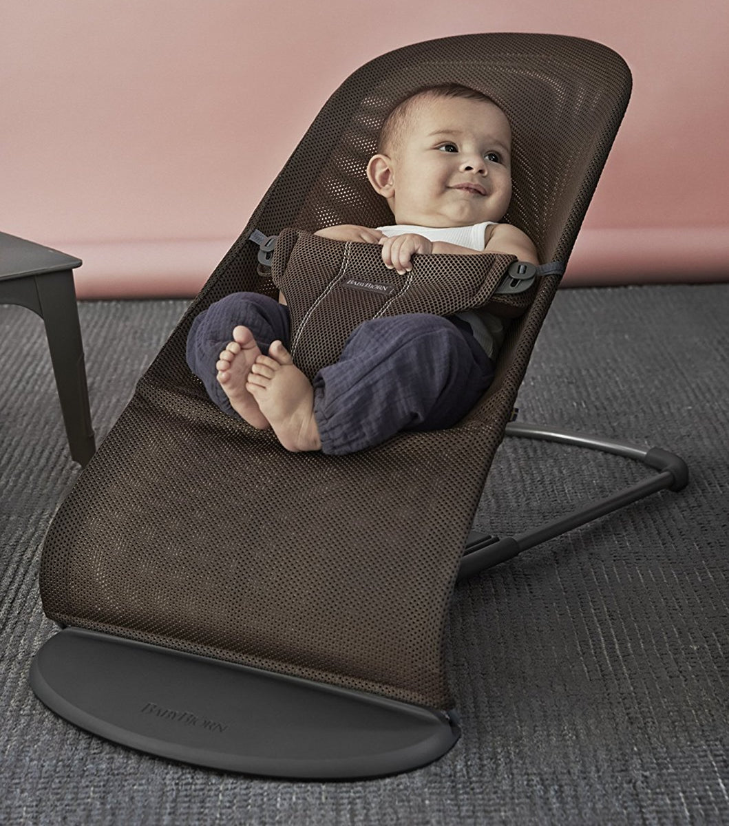 BabyBjörn Bouncer Bliss, Dark Gray Frame Mesh Cocoa