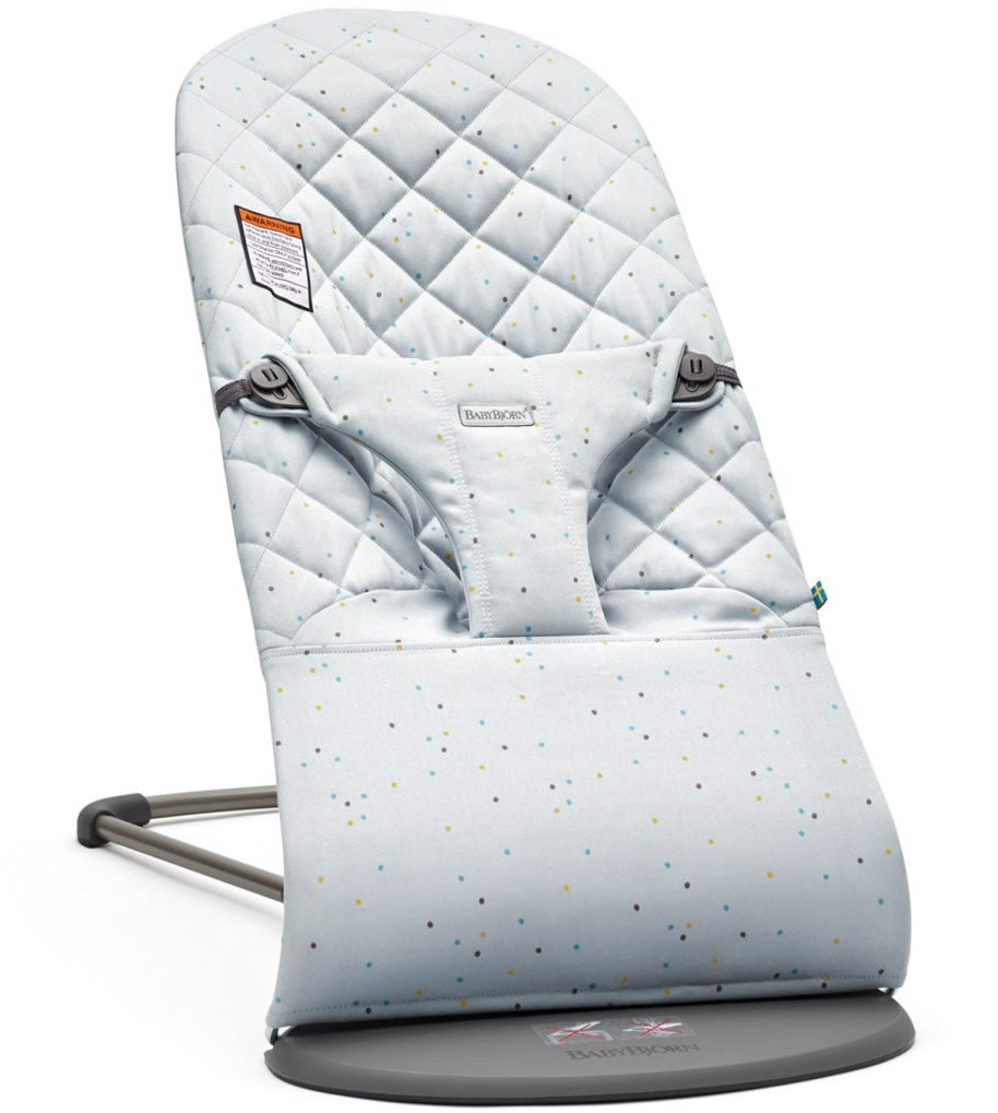 BabyBjorn Bouncer Bliss, Cotton - Blue Sprinkles