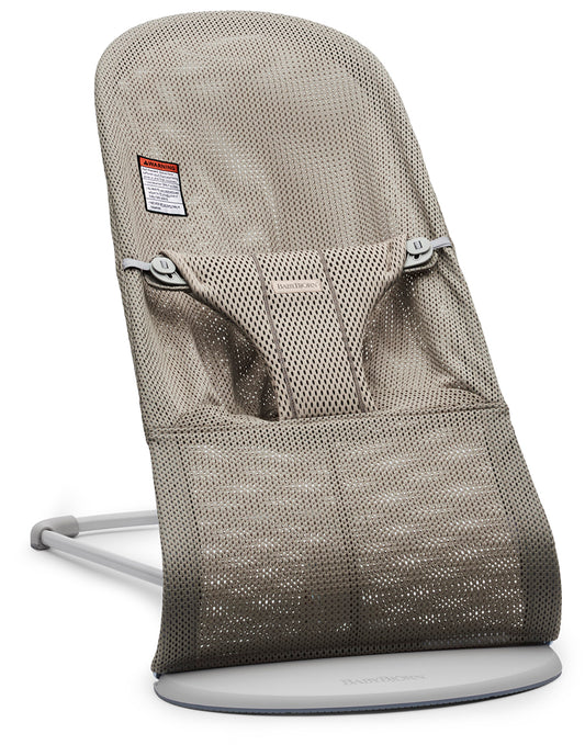 BabyBjörn Bouncer Bliss, Light Gray Frame Mesh Beige Gray