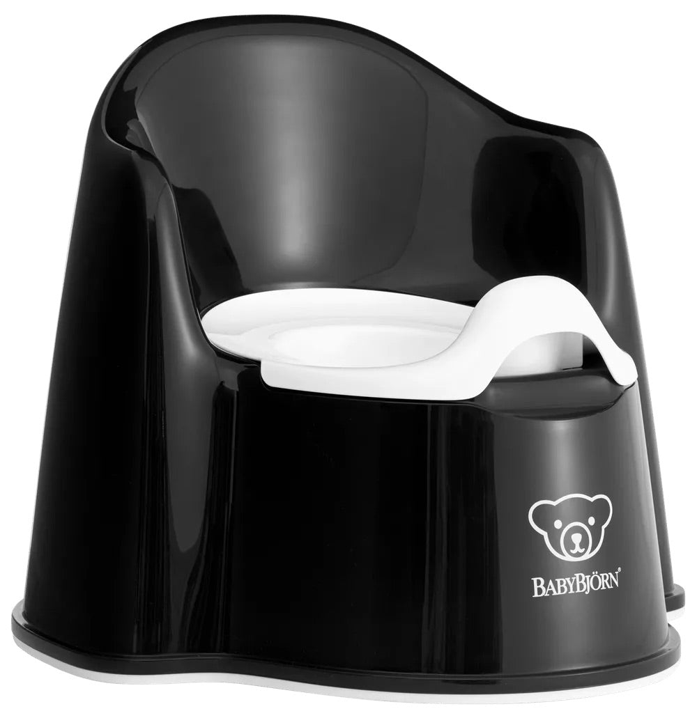 BabyBjorn Potty Chair - Black / White