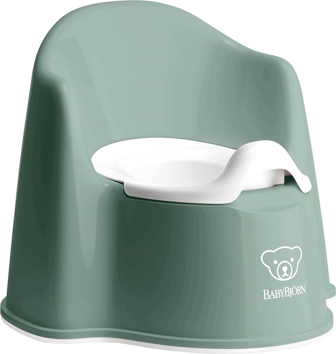 BabyBjorn Potty Chair - Deep Green/White