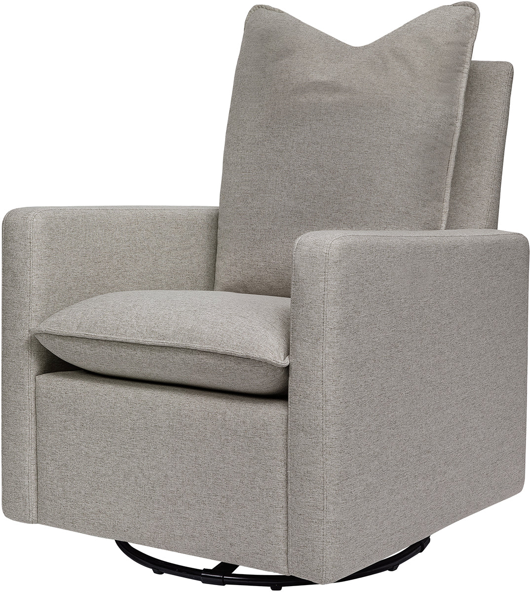 Babyletto Cali Pillowback Swivel Glider - Performance Grey Eco-Weave