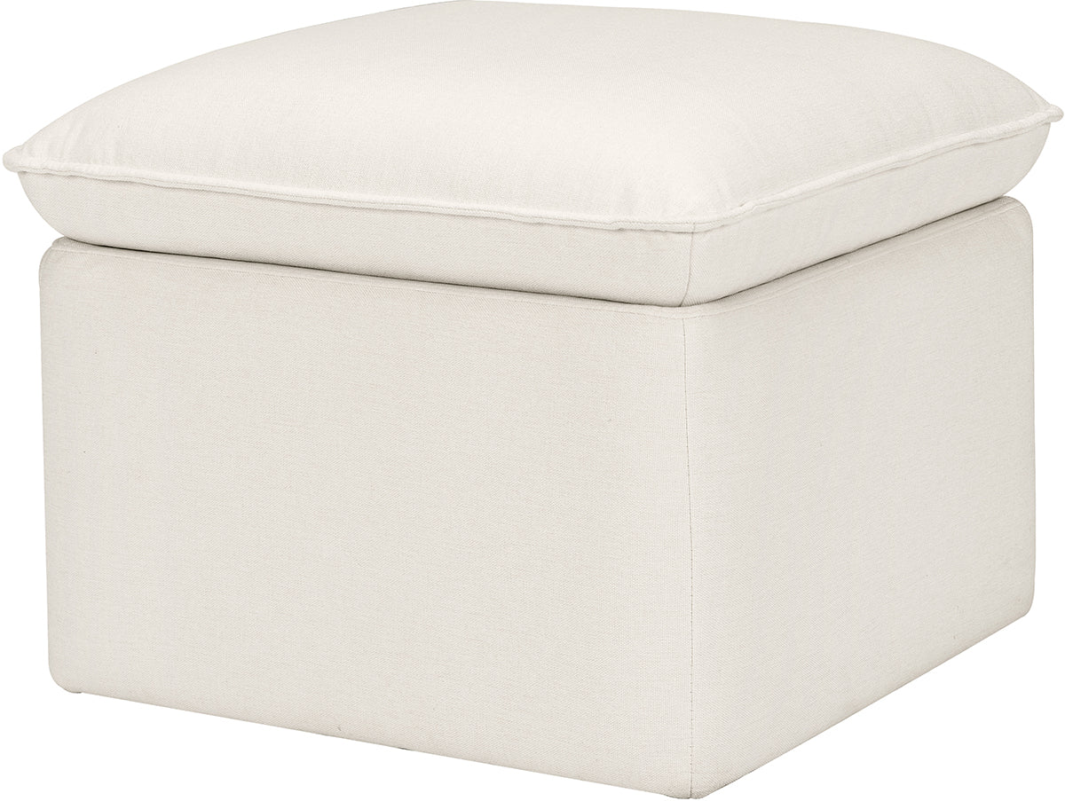 Babyletto Cali Storage Ottoman - Performance Cream Eco-Weave