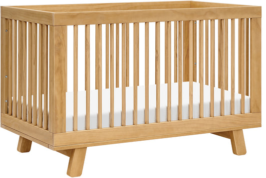 Babyletto Hudson 3-in-1 Convertible Crib with Toddler Bed Conversion Kit - Honey