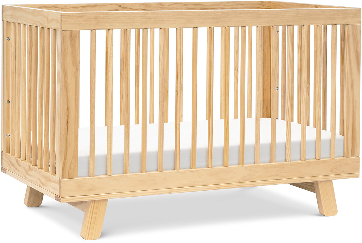 Babyletto Hudson 3-in-1 Convertible Crib with Toddler Bed Conversion Kit - Natural