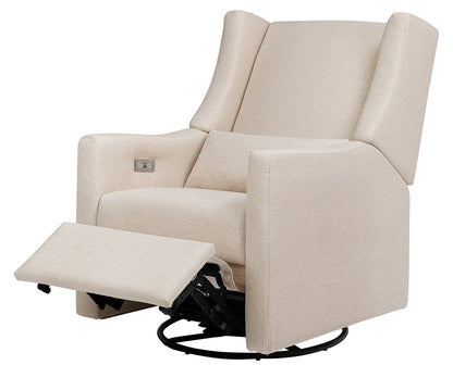 Babyletto Kiwi Electronic Glider Recliner w/ USB - Performance Beach Eco-Weave