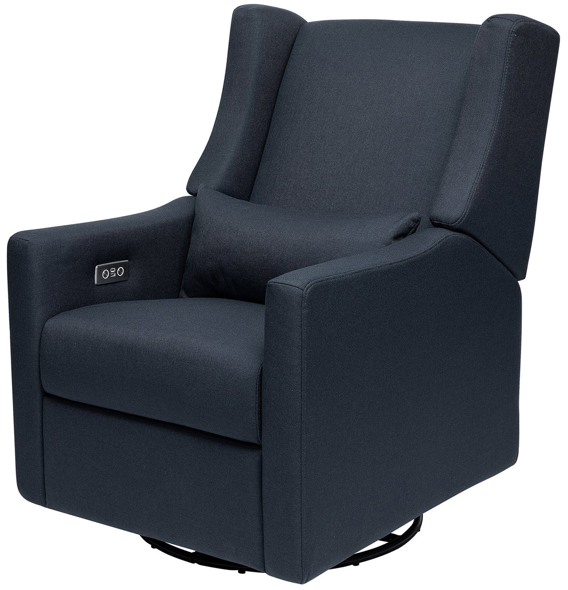 Babyletto Kiwi Electronic Glider Recliner w/ USB - Performance Navy Eco-Twill