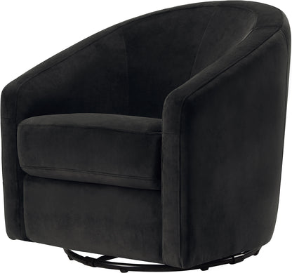 Babyletto Madison Swivel Glider - Black Velvet