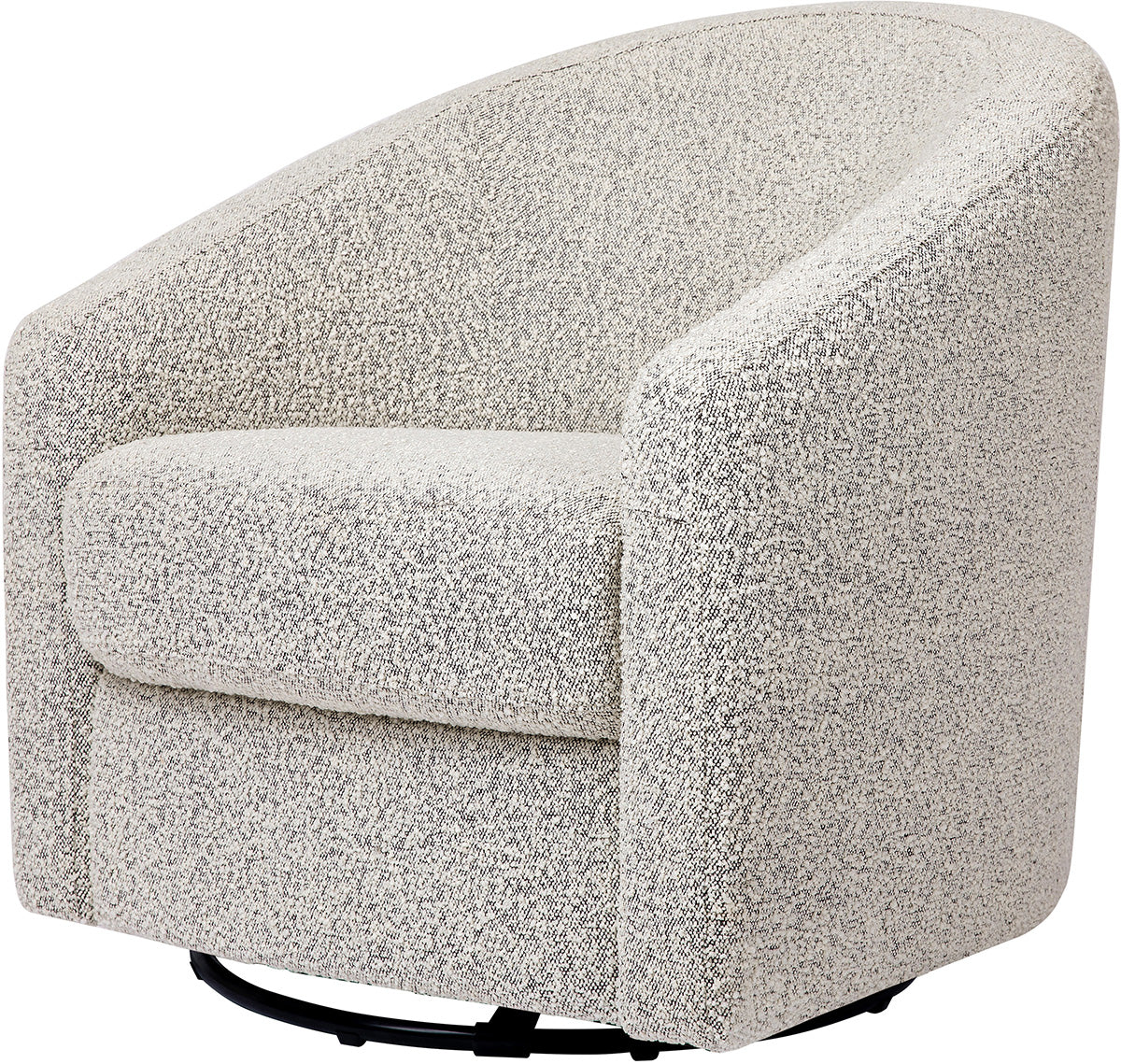 Babyletto Madison Swivel Glider - Black White Boucle