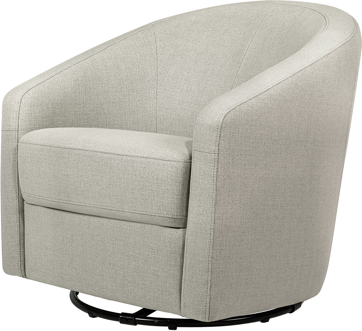 Babyletto Madison Swivel Glider - Performance Grey Eco-Twill