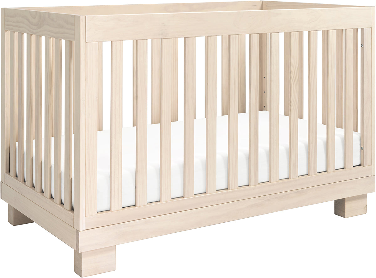 Babyletto Modo 3-in-1 Convertible Crib w/Toddler Bed Conversion Kit - Washed Natural