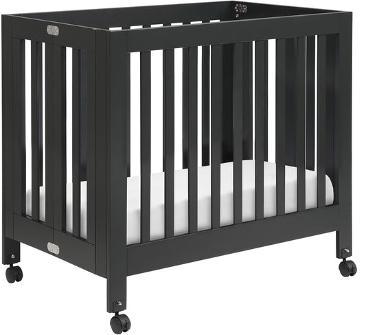 BabyLetto Origami Mini Crib - Black Finish