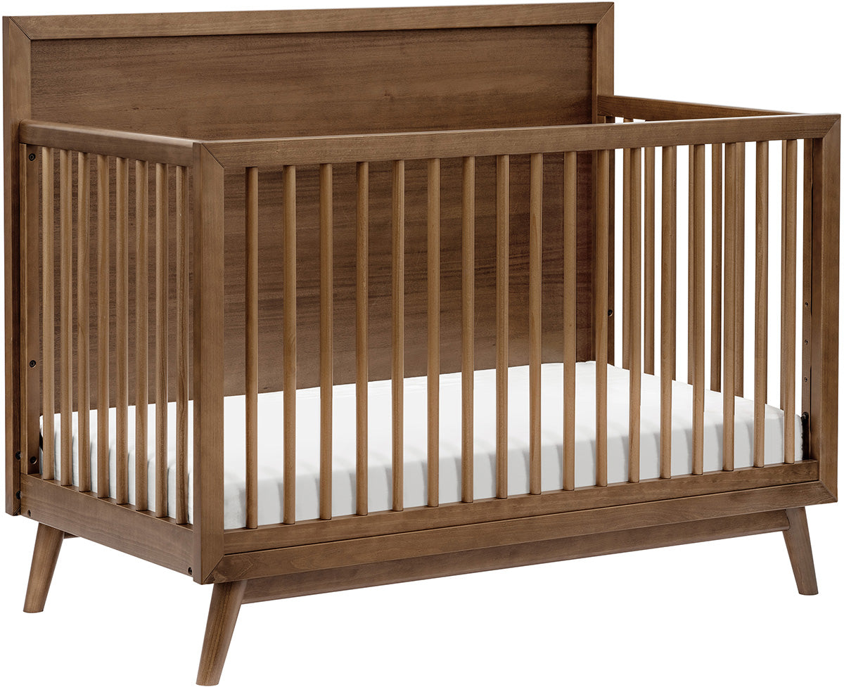 Babyletto Palma 4-in-1 Convertible Crib w/Toddler Bed Conversion Kit - Natural Walnut