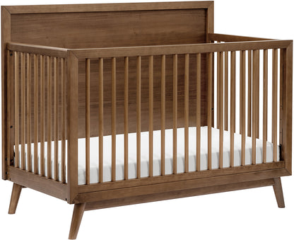 Babyletto Palma 4-in-1 Convertible Crib w/Toddler Bed Conversion Kit - Natural Walnut