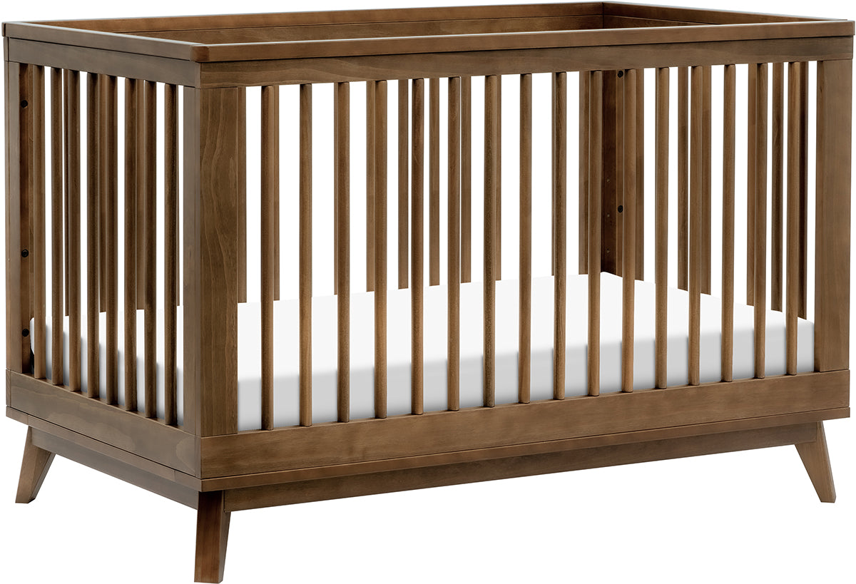 Babyletto Scoot 3-in-1 Convertible Crib w/Toddler Bed Conversion Kit - Natural Walnut