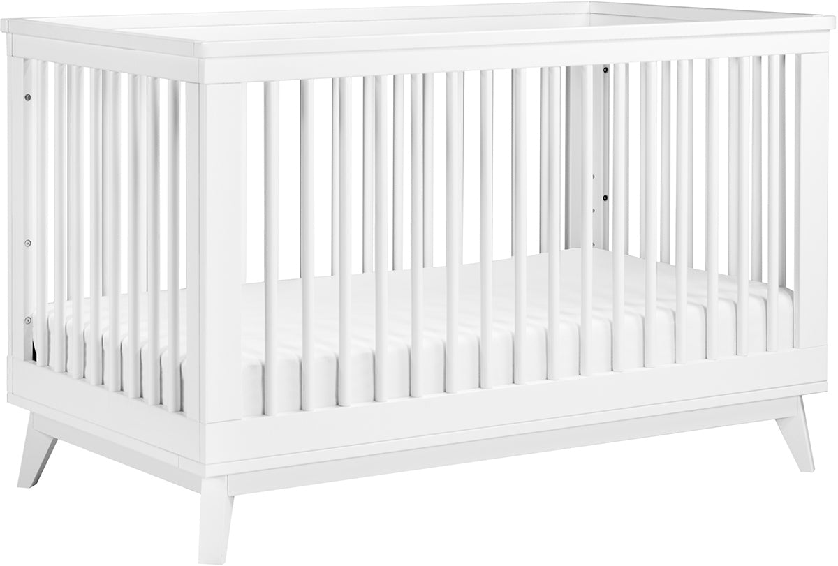 Babyletto Scoot 3-in-1 Convertible Crib w/Toddler Bed Conversion Kit - White