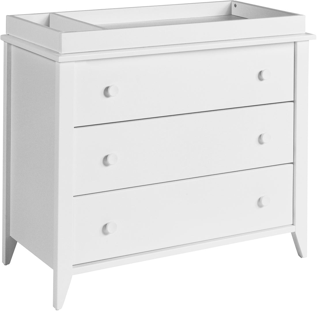 Babyletto Sprout 3-Drawer Changer Dresser w/Removable Changing Tray - White